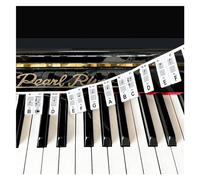 Removable Piano Keyboard Note Labels, Silicone Piano Notes Stickers Guide for Beginner, Reusable 88 Key Full Size Piano Key Music Notes Letter Label