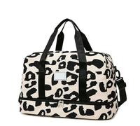 JYDMS Spacious & Durable Women's Carry-On Travel Bag with Animal Print Nylon Large Capacity Sports Gym Bag Overnight Bag