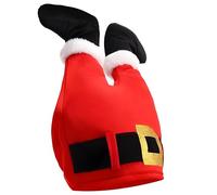 Jyeennar Upside Down Hat for Adults - Funny Santa, Comfortable Plush Design for Christmas Parties, Family Gatherings & Festive Celebrations, Durable Holiday Costume Accessory(Santa Claus)