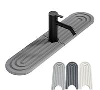 JYEVERC Instant Drying Stone for Tap, (24'' x 4'') Stone Drying Mat for Kitchen Sink, Instant Dry Sink Organizer, Countertop Fast Drying Rack, for Sponge Soap Dispense Home Decor, Super Absorbent