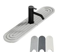 JYEVERC Instant Drying Stone for Tap, (24'' x 4'') Stone Drying Mat for Kitchen Sink, Instant Dry Sink Organizer, Countertop Fast Drying Rack, for Sponge Soap Dispense Home Decor, Super Absorbent