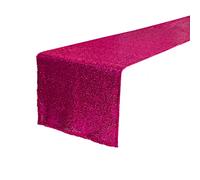 JYFLZQ Hot Pink Sequin Table Runner 12" x 108" Sparkly Metallic Table Runner Glitter Sequin Runner for Table Birthday Party Event Decorations