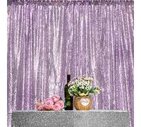 JYFLZQ Lavender Sequin Backdrop Curtains 10ft x 10ft 1 Panel Glitter Photo Booth Backdrops Sparkly Photography Background Drapes for Parties Wedding Bridal Showers