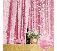 JYFLZQ Payette Sequin Backdrop (Pink, 8.5ft*8.5ft)