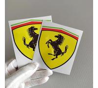 JYHBAQWN Car Sticker for Ferrari Car Stickers Emblem Badge Car Side Sticker Car Body Decoration Styling Decoration Accessories