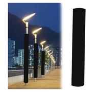 JYHHCYS 6ft Outdoor Post Padding Wrap Around, Street Lights Pole Wrap, Waterproof Soft Padding To Wrap Around Pole for Playground Gym, Collision Protection Post Wrap(Black,Dia 9 1/2 Inch(24.1cm))