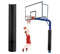 JYHHCYS 6ft Tall Post Padding Wrap Around Player Protection, Padding To Wrap Around Metal Pole, Custom Safety Poles Pad for Playground Pole/Basement Pipe/Awning Poles(Black,Dia 2.5"/6cm pole)