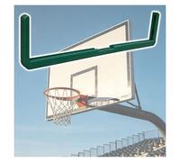 JYHHCYS Backboard Impact Protection Strip, Weatherproof Board Pad Bolt-On for 180cm Basketball Backboard, for Driveway & Community Courts, Quick & Secure Installation(Green)