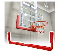 JYHHCYS Basketball Backboard Cushion, Wood Or Acrylic Or Glass Backboard Edge Padding, Add Player Safety, EVA Bumper Guard Strip for Gym, Campus, Garage, Outdoor, Indoor(Red,Pack of 1)