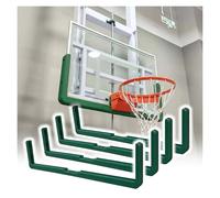 JYHHCYS Basketball Backboard Cushion, Wood Or Acrylic Or Glass Backboard Edge Padding, Add Player Safety, EVA Bumper Guard Strip for Gym, Campus, Garage, Outdoor, Indoor(Green,Pack of 4)
