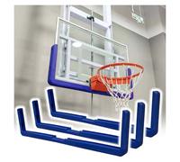 JYHHCYS Basketball Backboard Cushion, Wood Or Acrylic Or Glass Backboard Edge Padding, Add Player Safety, EVA Bumper Guard Strip for Gym, Campus, Garage, Outdoor, Indoor(Blue,Pack of 3)