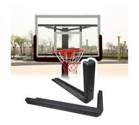 JYHHCYS Basketball Glass Backboard Protective Strip, Safety Padding for 72'' Backboards, Bolt-On Edge Padding for Home Courts, School Gyms, Community Centers, Easy Installation(Black)