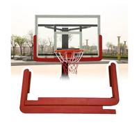 JYHHCYS Basketball Glass Backboard Protective Strip, Safety Padding for 72'' Backboards, Bolt-On Edge Padding for Home Courts, School Gyms, Community Centers, Easy Installation(Red)