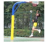 JYHHCYS Basketball Hoop Padding for Pole 5 6 7 8 Ft Tall, All-weather Volleyball Pole Protective Pads, Wrapped On All Sides, Custom Hoop Post Protector for Basement(Yellow H- 7.5',Dia 5.5")