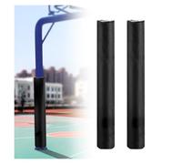 JYHHCYS Black Basketball Hoop Padding Outdoor, Pack of 1/2/4/6, Customizable Garage Pole Padding Wrap Around, Anti-collision Pole Pad for Player Protection, All-weather(2 pack,H 120cm-Dia 18cm)