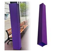 JYHHCYS Custom Rectangle Gym Pole Pad, 5ft 6ft 7ft Tall All Wrap Around Square Post Padding All-Weather, Playground Crash Pole Cover for Outdoor, Basement, Patio(Purple 5ft tall,18x18 Inch)