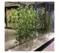 JYHHCYS Fake Bamboo Pole with Silk Leaves for Indoor/Outdoor Privacy Fence, 120 150 180 210 250 Cm Tall Faux Plants Uv Resistant for Garden Yard Patio Decoration(40 bamboos,Tall 4.9ft/1.5m)