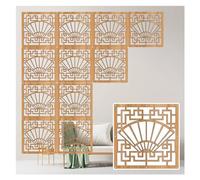 JYHHCYS Gold Hanging Room Dividers Panels From Ceiling, Living Room/Office/Apartment DIY Partition Wall Dividers Screen, Hollow Out Indoor Room Separator (Color : Style-5, Size : 1 Pack)