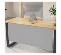 JYHHCYS Modesty Desk Privacy Screen, Customizable Clamp-on Acoustic Desk Divider Privacy Panel, Commercial Privacy Divider for Above or Below Desktop, Easy Assemble(Light Grey,57x13 7/10in(145x35cm))