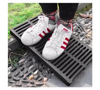 JYHHCYS Replacement Resin Channel Drain Grate Black, Outside Patio Garden Grate Plate Grid Trench Cover, Cut To Size, Large Sewer Covers (Size : 50X30X2CM/19.5X11.7X0.78IN)