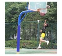 JYHHCYS Round Padded Pole Covers for Metal Poles, Safety Pole Pads for Basketball Court, Anti Collision Pole Padding for Playground/Garage/Schools/Electricity Hoop(Blue H 5.5',Dia 5in/13cm)