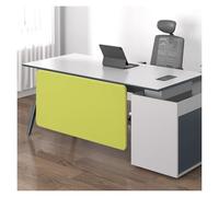 JYHHCYS Under Desk Privacy Panel, Universal Desk Divider Acoustic for Sit Stand Workstations 80 120 140 160 Cm, Office Desk Dividers Partitions Mount Over Or Under Yours Desk(Green,LxH 160x60 cm)