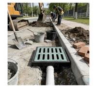 JYHHCYS Underground Catch Basin Drainage Box for Walkway, Garden, Patio