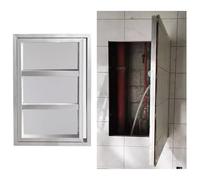 JYHHCYS Universal Inspection Door Tiles, Seamless, Push To Open Aluminum Inspection Hatch Hidden Door, Customizable Size Invisible Access Panel for Drywall(15x17inch)