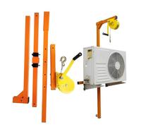 JYHHGDS 450 lbs Air Conditioning Lifting Crane Tool with Manual Winches, 50 ft Reach for Easy Outdoor HVAC Unit Installation & Service, Heavy-Duty, Portable, Durable