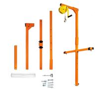 JYHHGDS Air Conditioner Lifting Cranes, 50 FT Lifting Height Air Conditioner Lifting Tool, 400 LBS Load Capacity, Crane Bracket for Installation of Outdoor Air Conditioner, Manu