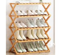 JYHHGDS Hidden Shoe Cabinet,Foldable Bamboo Shoe Rack,Shoe Organizers and Storage,Shoe Cabinet Storage for entryway,Small Shoe Rack for entryway,entryway Organizer Bamboo Cabinet,Suitable for Foyer