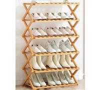 JYHHGDS Hidden Shoe Cabinet,Foldable Bamboo Shoe Rack,Shoe Organizers and Storage,Shoe Cabinet Storage for entryway,Small Shoe Rack for entryway,entryway Organizer Bamboo Cabinet,Suitable for Foyer