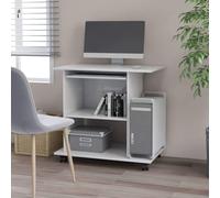 JYHHGDS Home & Garden Computer Desk High Gloss White 80X50X75 Cm Size Engineered Wood,