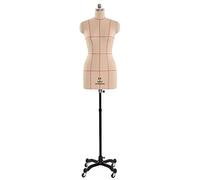 JYHHGDS Plus Size Female Dress Form Mannequin for Sewing, Women Tailor Dressmakers Dummy Mannequin Stand On Metal Rolling Base, Height Adjustable Interesting,White-M-Model 82