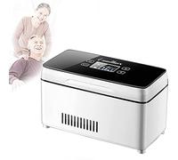 JYHUHGRG Portable Drug Reefer, Insulin Travel Case, Mini Car Refrigerator USB Charger, Insulin Cooler Refrigerated Box, Mini Medicine Fridge, LCD Display,Withoutbattery