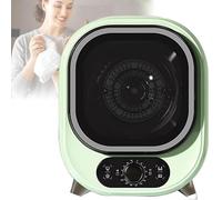 JYHUHGRG Tumble Dryer, Powerful Turbine 0-200 Minutes Hot Cold Air 3D Drying 5kg Vented Tumble Dryer 35dB Silent Compact Spin Dryer Filter Lint Dust (Green)