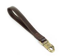 JYHY Genuine Leather Short Dog Leash - Braided Leather Dog Leash for Large Dogs Training & Walking,Dark Brown