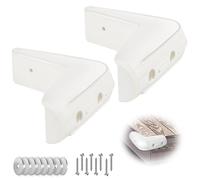 JYINCPED Corner Dock Bumper Fender, Marine Corner Dock Fender Guard, Soft UV-Resistant 90 Degree Marine-Grade Vinyl, Inflatable Protection, 10-Inch x 10-Inch, 2-Pack, White