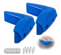 JYINCPED Dock Corner Bumpers Marine Fenders Corner Dock Bumper Fender Guard for Docking, Soft UV-Resistant Marine-Grade Vinyl, Inflatable Protection, 10-Inch x 10-Inch, 2-Pack, Blue