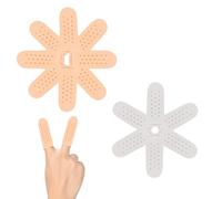 Jyinelx 14pcs Set Breathable Silicone Finger The silicone finger cots is in one size that fits all. The finger cots are suitable for dry hands and can make fingers feel more comfortable