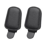 Jyinelx 2 Pieces Sunglasses Holder for Car Sun Visor, Matching Sun Visor, Car Sunglasses Holder, Suitable for Car Sun Visor to Store Different Glasses (Black)