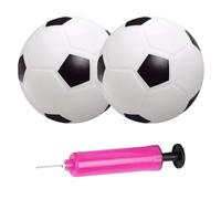 Jyinelx 2Pcs Kids Football, Mini Football, Small Footballs, 6.29-Inch Soft Balls for Kids, Suitable for Children's Pools, Beaches, Lawns, Indoor and Outdoor Sports (with a Random Color Inflator).