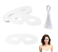 Jyinelx 40Pcs masks to decorate Blank Craft Eye Mask Halloween, Die Cut Paper Half Face Masks to Decorate, Halloween Mask Masquerade Eye Mask Party Costume Half Face Mask Party Gift Supplies