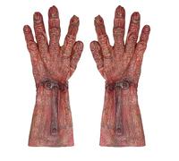 Jyinelx Horror Halloween Gloves, Zombie Blood Modeling Halloween Props, Halloween Hands Adapted to Makeup, Role-playing, Halloween and Other Scenes, The Atmosphere Is Full