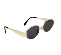 Jyinelx Retro Oval Retro Old Money Style Sunglasses, Sunglasses Womens, Classic Metal Frame, Fashion Design Ladies, Suitable for Outdoor Party Driving