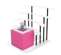 JYiuog Shelf for Tonies, Metal Display Stand for Toniebox, Storage Shelf for 30-40 Figures, Children's Room Decoration, Gifts for Children (White)