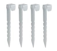 JYiuog Trampoline Anchor Kit, Ground Anchor Pack of 4, Ground Anchor for Trampolines, Earth Anchors for Camping Tents, Sheds, Trampoline, Swings
