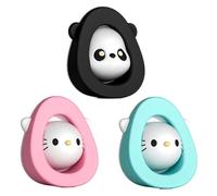 JYJLLM 3 pcs Cute Giant Pandas Rubber Silicone Gate Door Stoppers Stop Wedge Stopper Stops Holder Doorstop Floor Wall Protector with Storage Base,Suitable for Doors and Windows, Door Handles