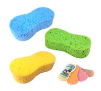 JYJLLM 6 pieces jumbo sponge,car sponge，Washing & Windows - Easy Grip Thick Foam Scrubber Perfect For Wheels, Windscreen & Bodywork，Bathroom Car Motorbike（Random Colors）