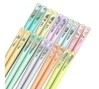 JYJLLM Chopsticks,10 Pairs Fiberglass Chop Sticks Reusable Set,Perfect for Kitchen & Dining, Cooking Chopsticks, with Pattern for Kitchen & Dining,Anti-Skid Design, Easy to Clean